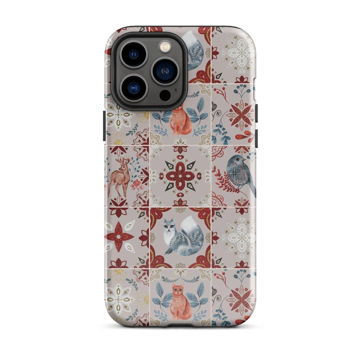 Nordic Tiles Tough MagSafe iPhone® Case - The Global Wanderer