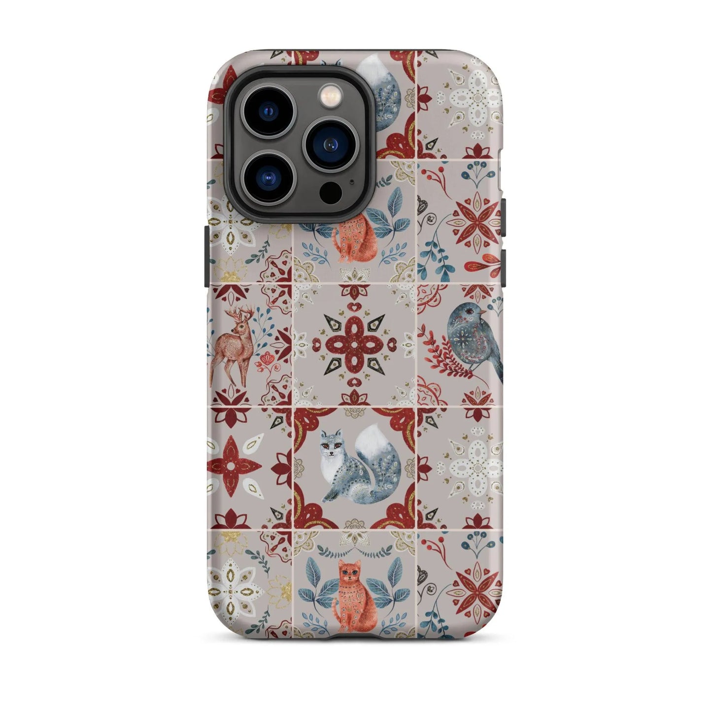 Nordic Tiles Tough MagSafe iPhone® Case - The Global Wanderer