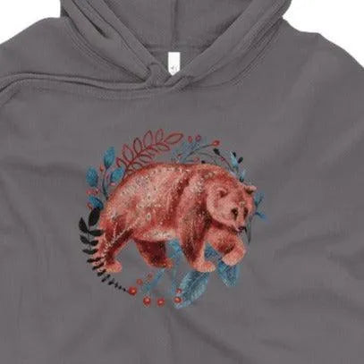 Nordic Winter Crop Hoodie - Bear - The Global Wanderer