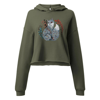 Nordic Winter Crop Hoodie - Fox - The Global Wanderer