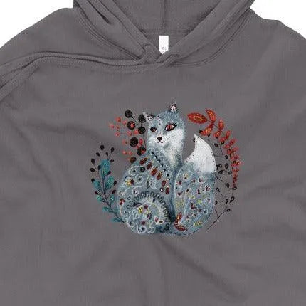 Nordic Winter Crop Hoodie - Fox - The Global Wanderer