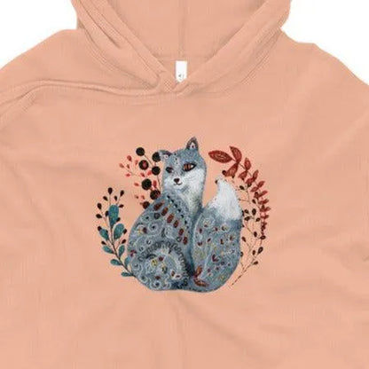 Nordic Winter Crop Hoodie - Fox - The Global Wanderer