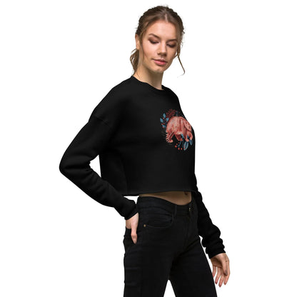 Nordic Winter Cropped Sweatshirt - Bear - The Global Wanderer