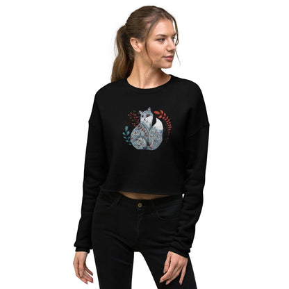 Nordic Winter Cropped Sweatshirt - Fox - The Global Wanderer