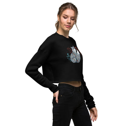 Nordic Winter Cropped Sweatshirt - Fox - The Global Wanderer