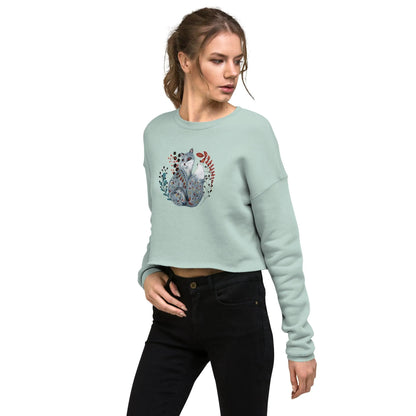 Nordic Winter Cropped Sweatshirt - Fox - The Global Wanderer