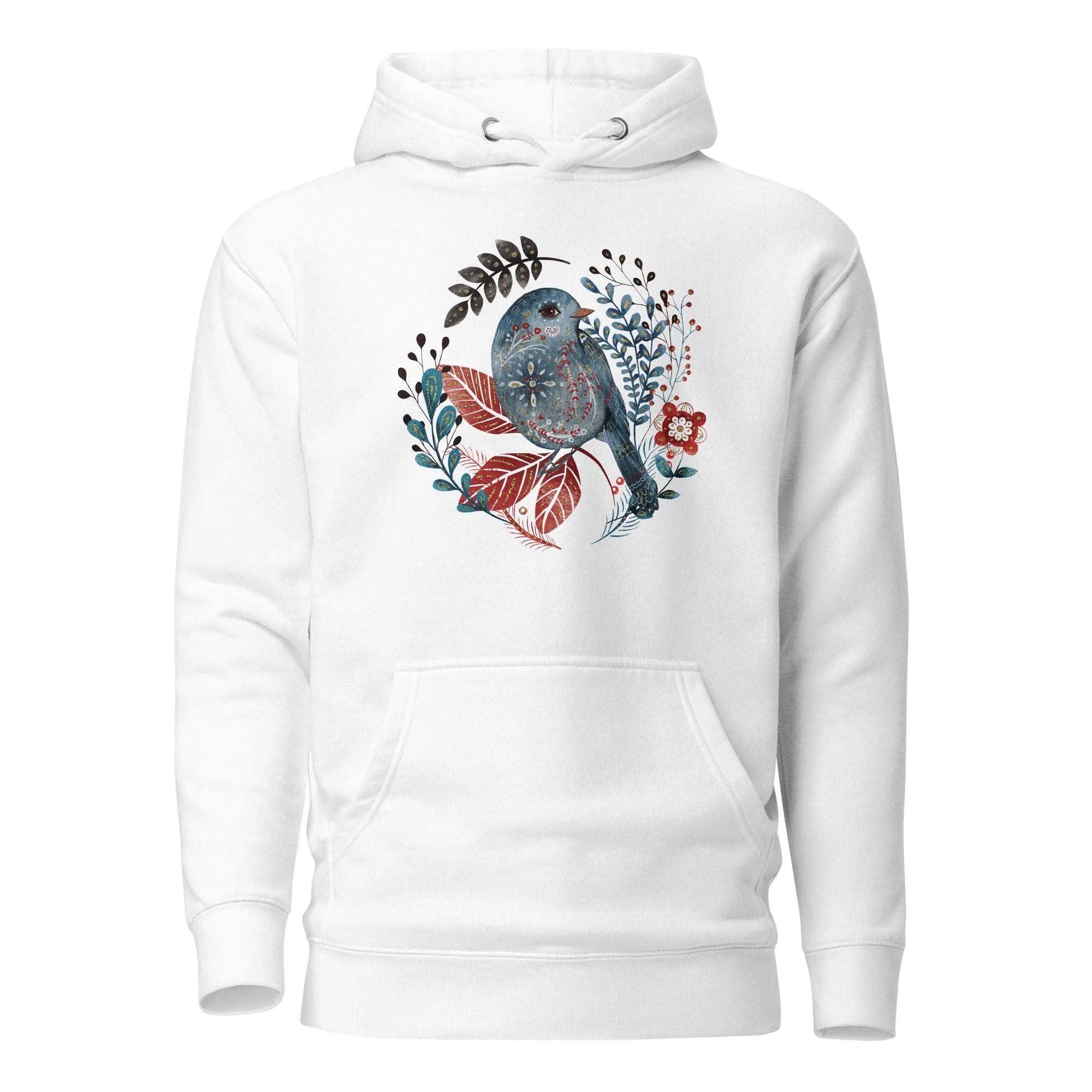 Nordic Winter Hoodie - Bird - The Global Wanderer