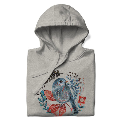 Nordic Winter Hoodie - Bird - The Global Wanderer