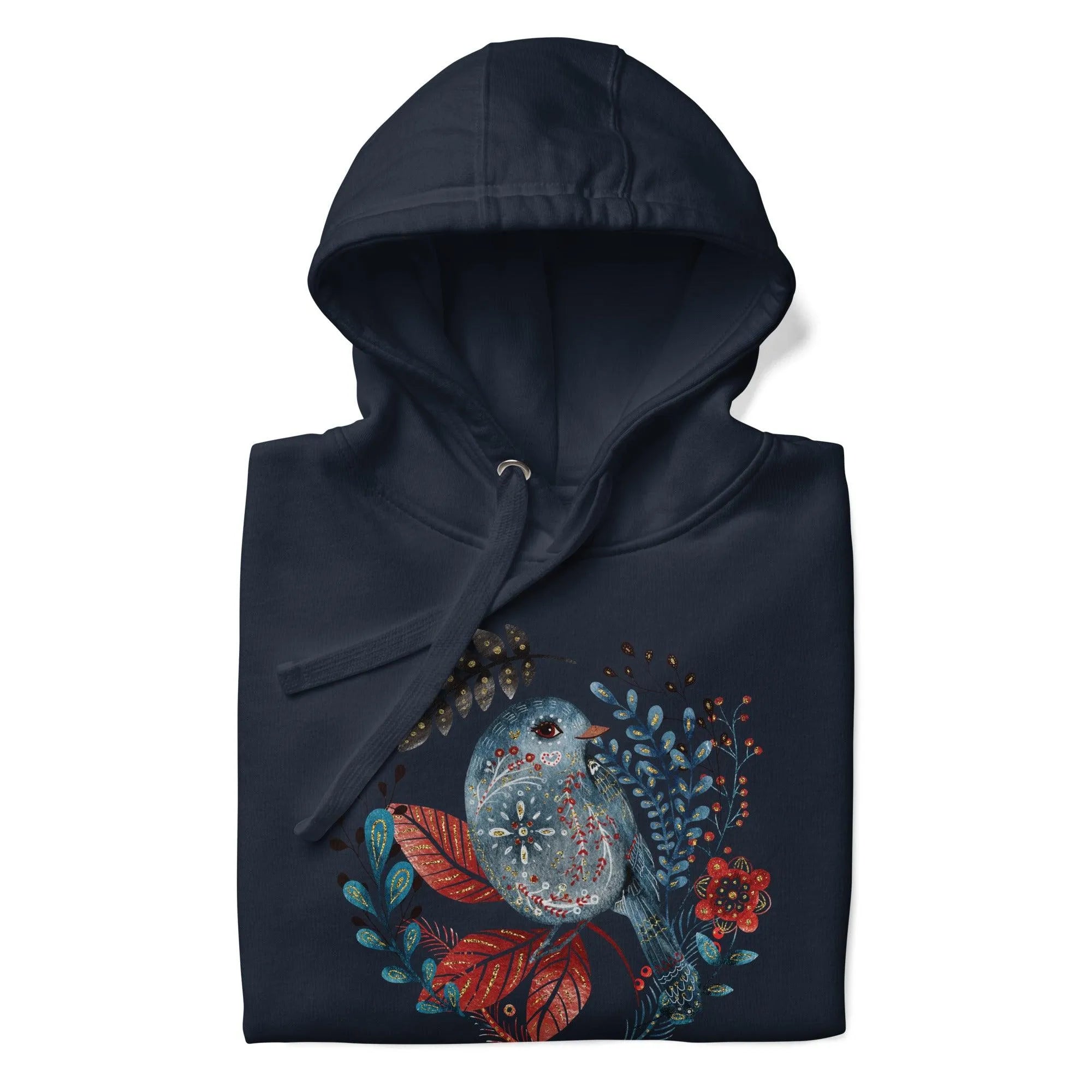 Nordic Winter Hoodie - Bird - The Global Wanderer