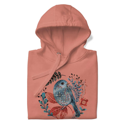 Nordic Winter Hoodie - Bird - The Global Wanderer