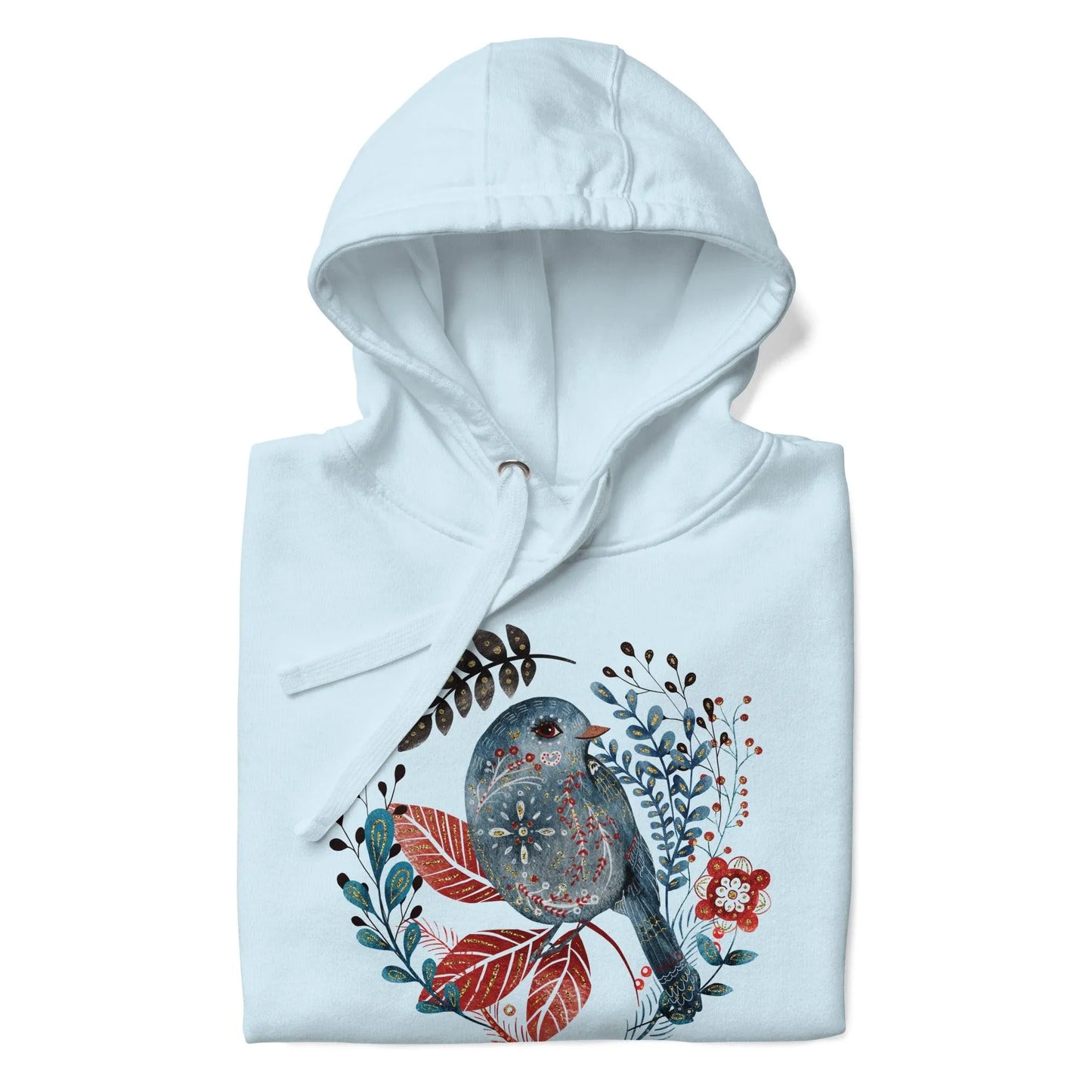 Nordic Winter Hoodie - Bird - The Global Wanderer