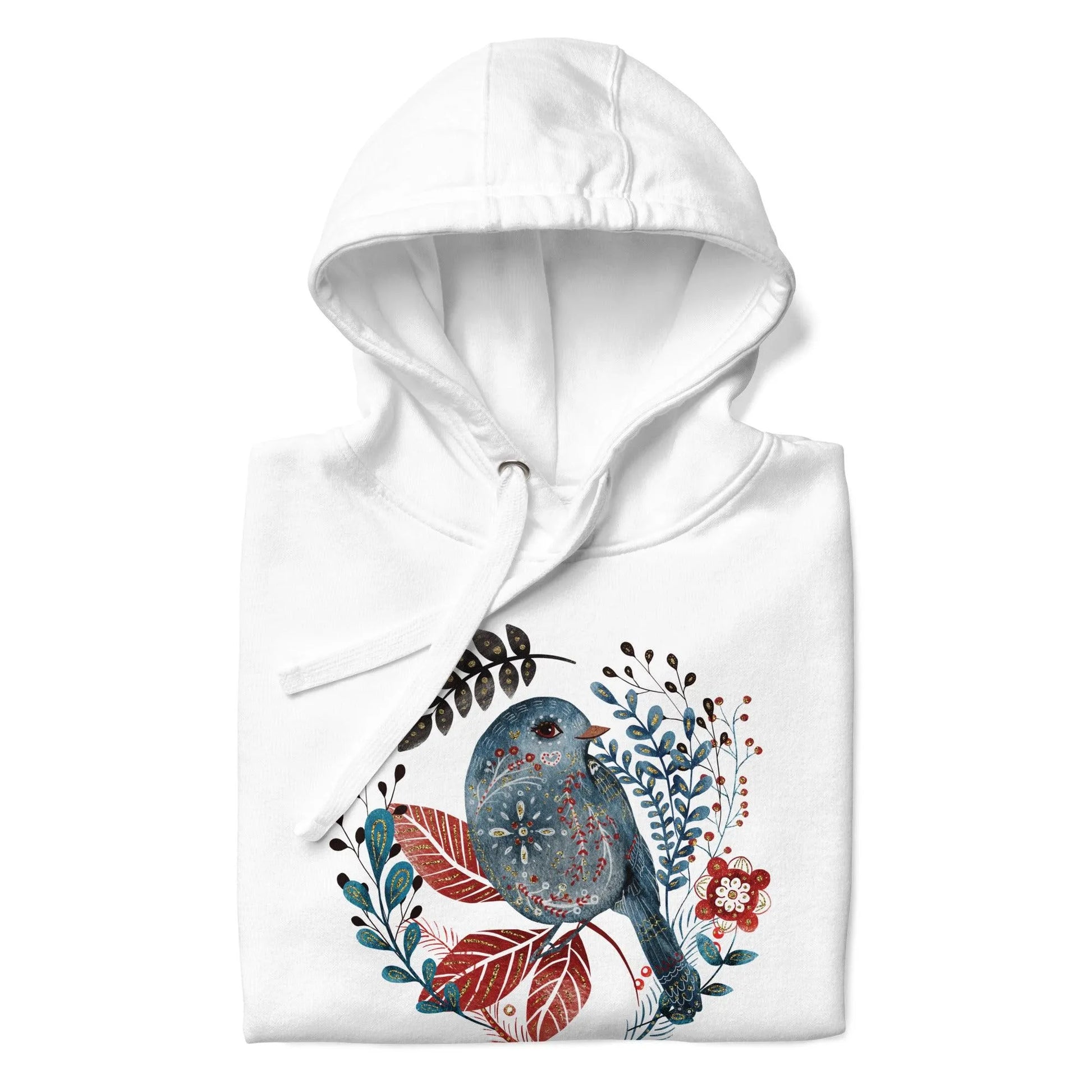 Nordic Winter Hoodie - Bird - The Global Wanderer