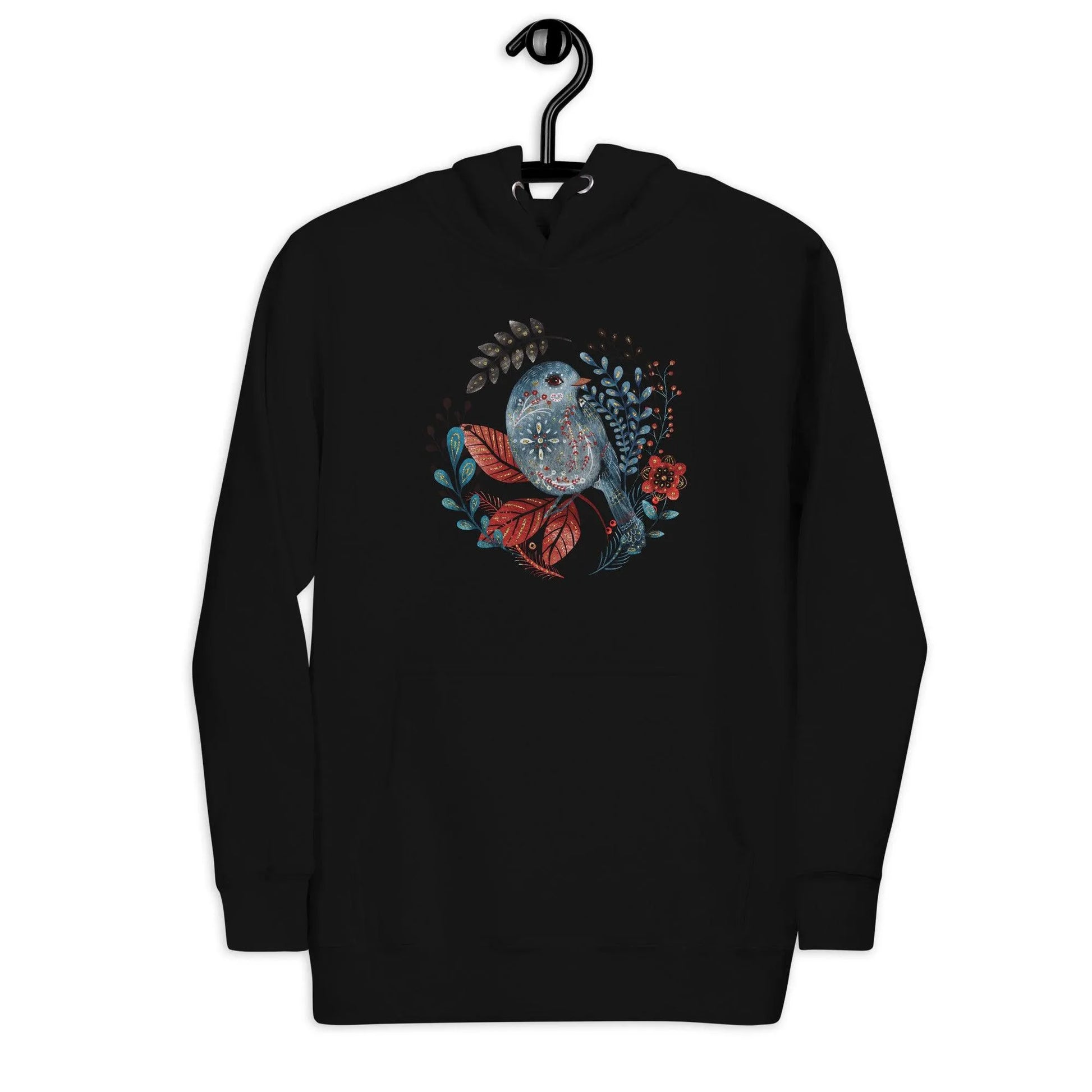 Nordic Winter Hoodie - Bird - The Global Wanderer