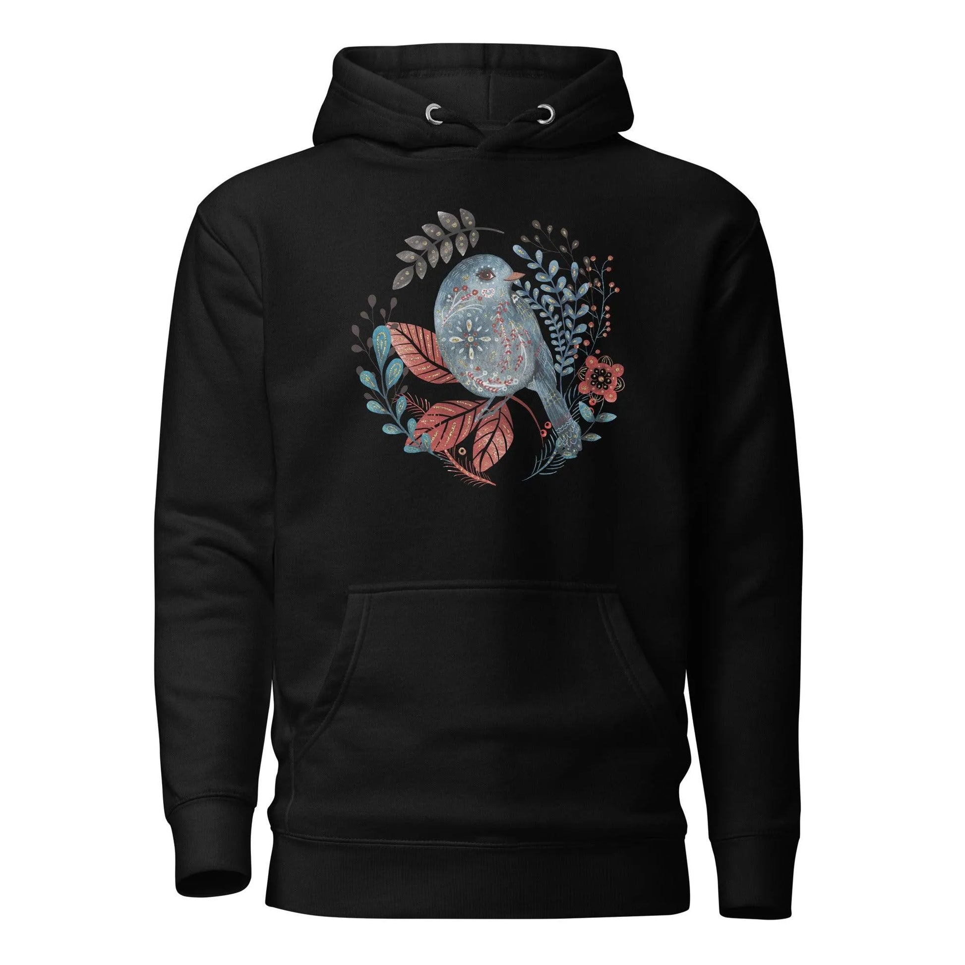 Nordic Winter Hoodie - Bird - The Global Wanderer