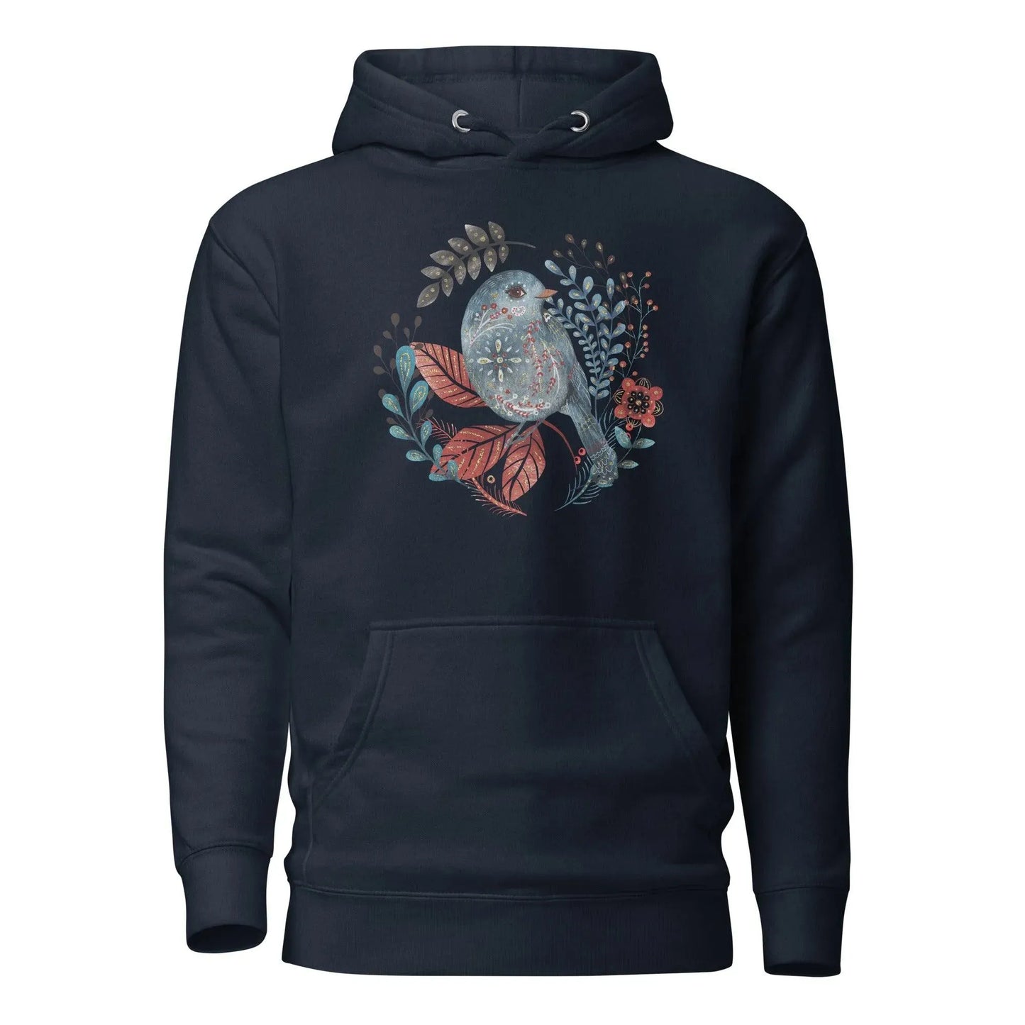 Nordic Winter Hoodie - Bird - The Global Wanderer