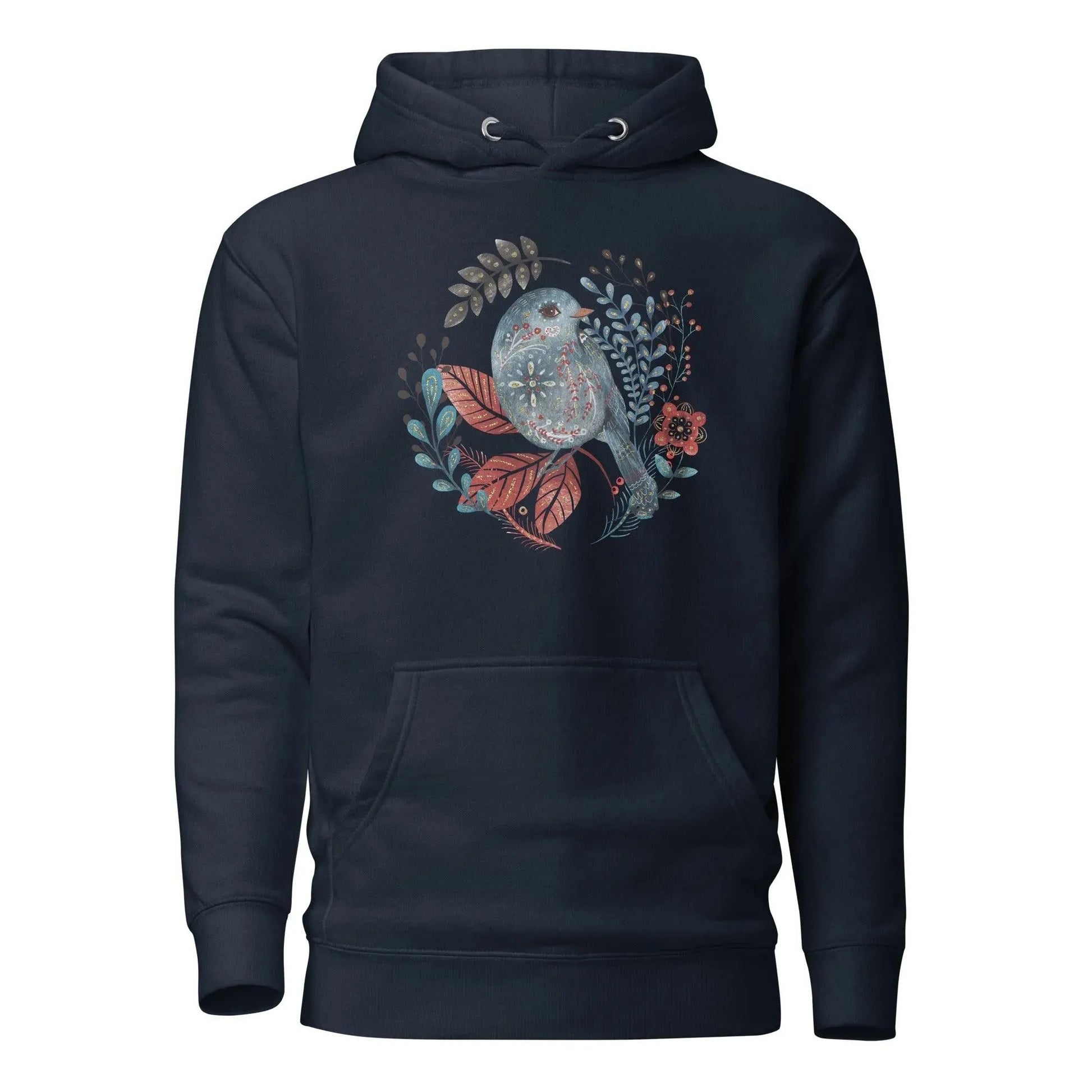 Nordic Winter Hoodie - Bird - The Global Wanderer