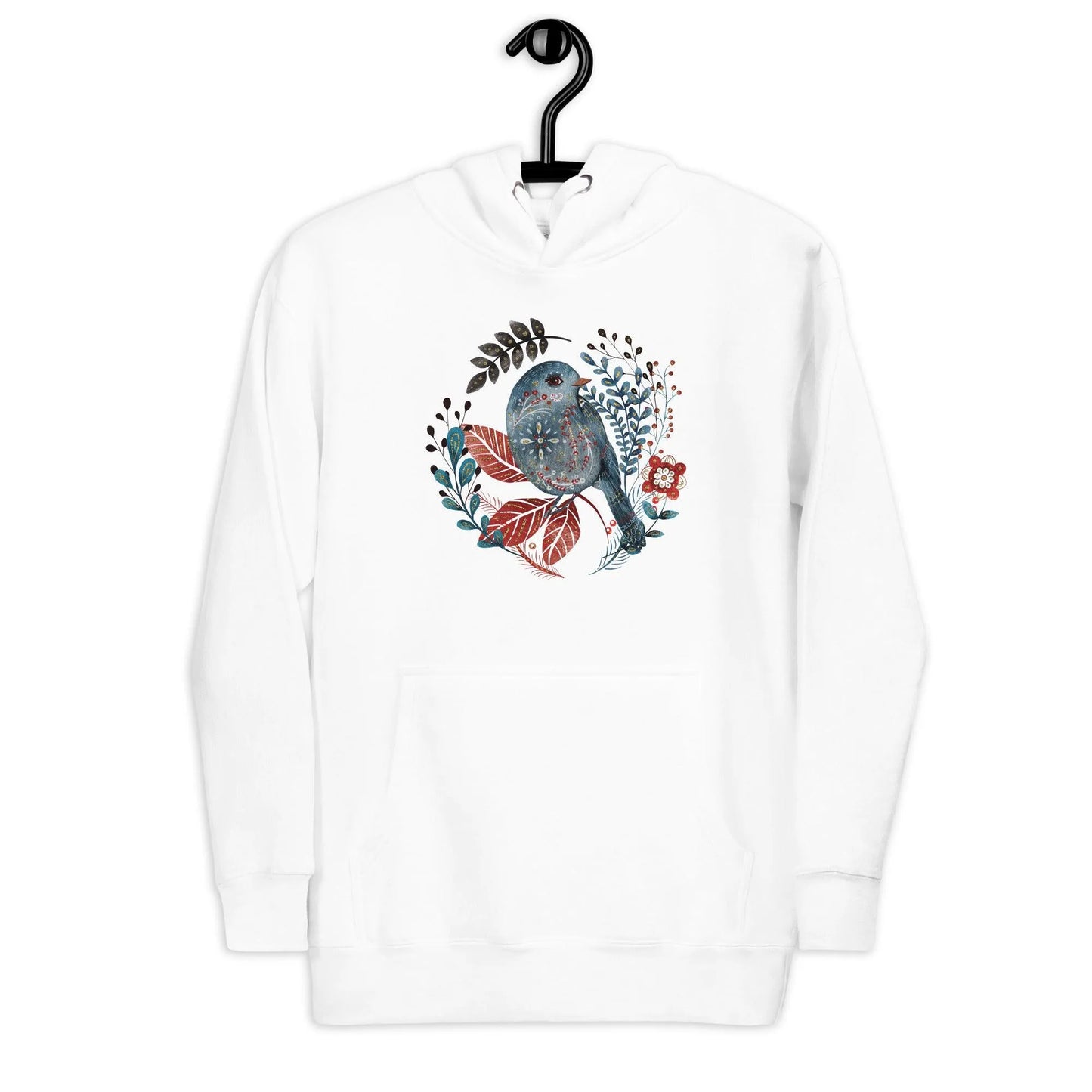 Nordic Winter Hoodie - Bird - The Global Wanderer