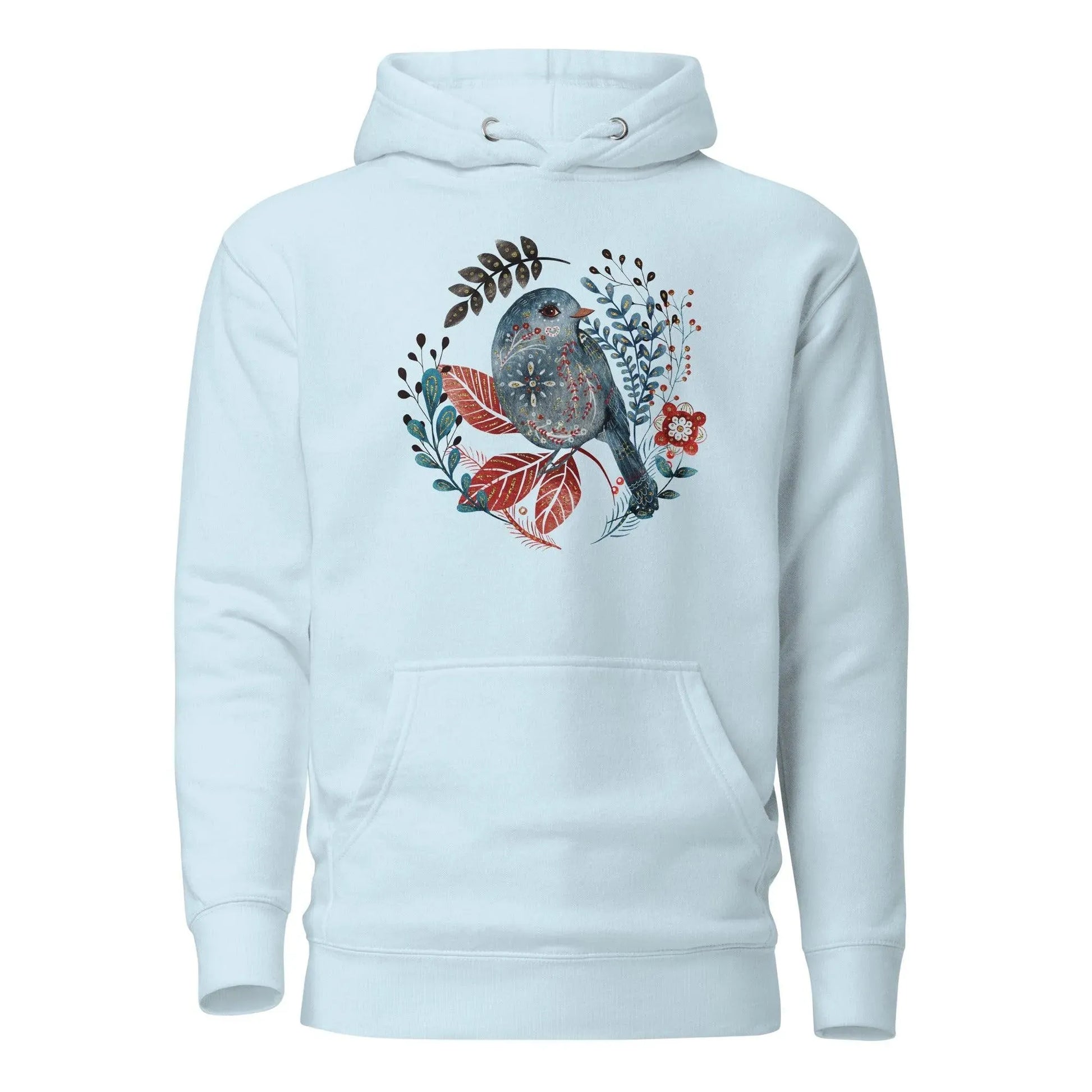 Nordic Winter Hoodie - Bird - The Global Wanderer