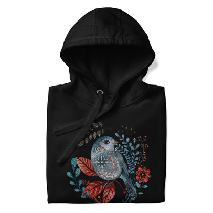 Nordic Winter Hoodie - Bird - The Global Wanderer