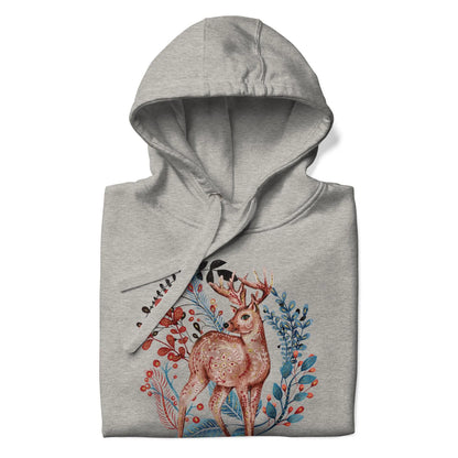 Nordic Winter Hoodie - Deer - The Global Wanderer