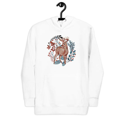 Nordic Winter Hoodie - Deer - The Global Wanderer