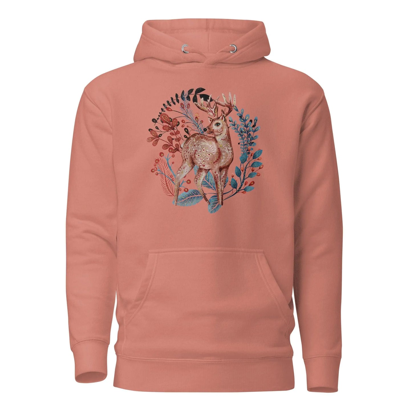 Nordic Winter Hoodie - Deer - The Global Wanderer