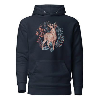 Nordic Winter Hoodie - Deer - The Global Wanderer