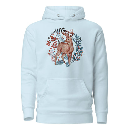 Nordic Winter Hoodie - Deer - The Global Wanderer