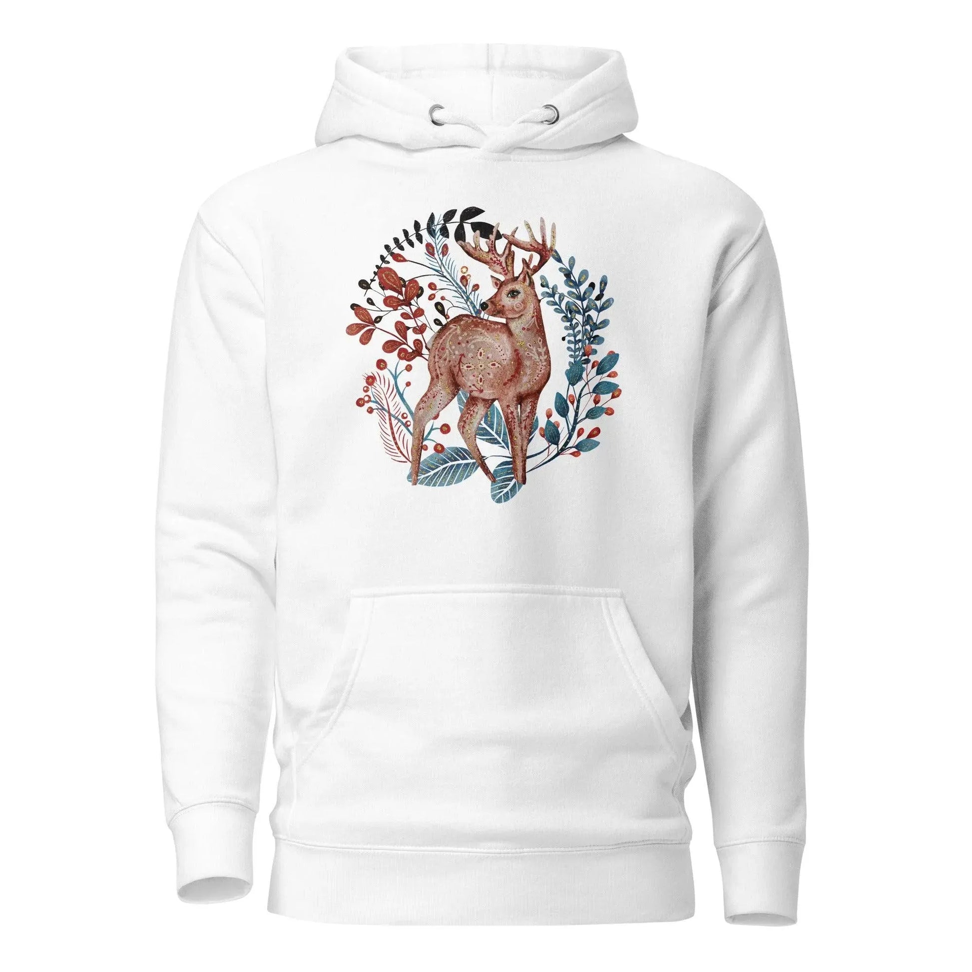 Nordic Winter Hoodie - Deer - The Global Wanderer