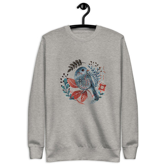 Nordic Winter Sweatshirt - Bird - The Global Wanderer