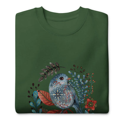 Nordic Winter Sweatshirt - Bird - The Global Wanderer