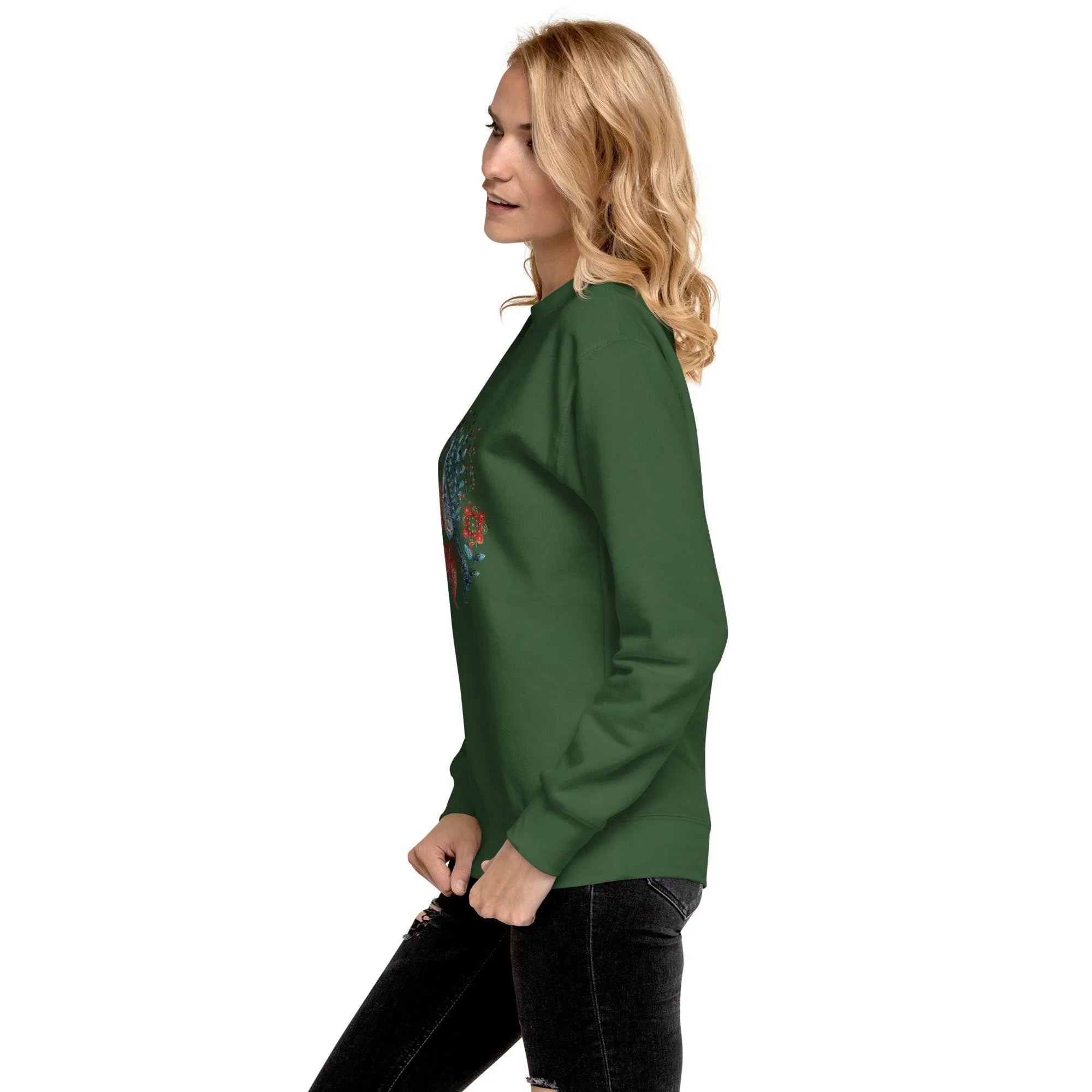 Nordic Winter Sweatshirt - Bird - The Global Wanderer