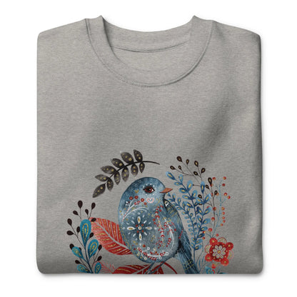 Nordic Winter Sweatshirt - Bird - The Global Wanderer