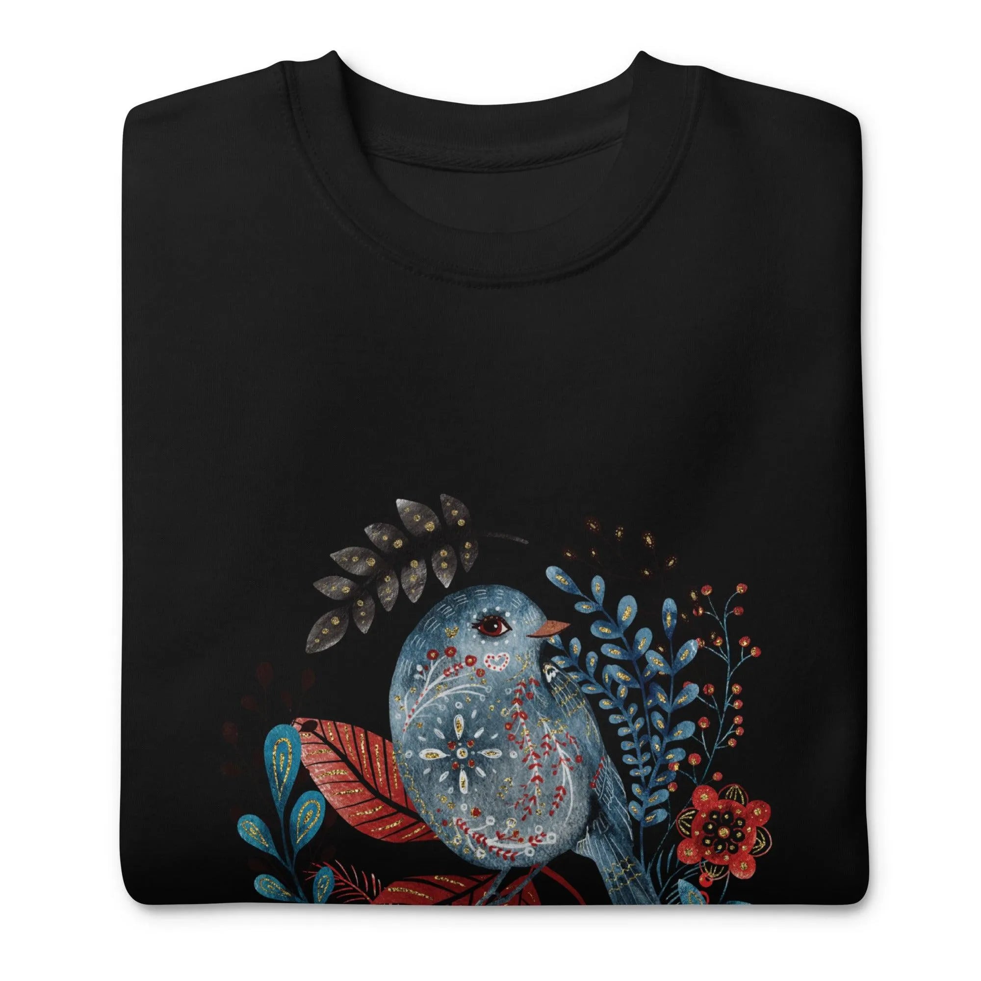 Nordic Winter Sweatshirt - Bird - The Global Wanderer