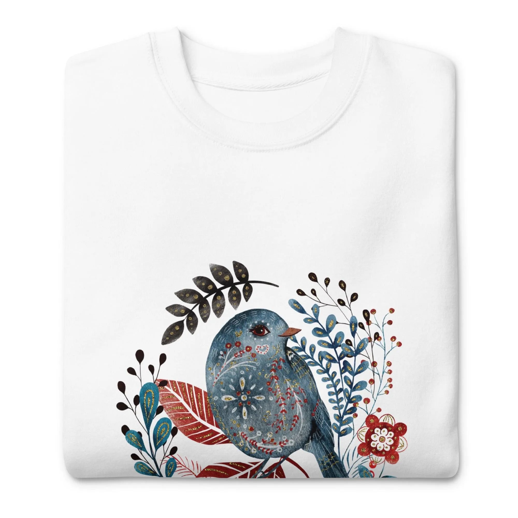 Nordic Winter Sweatshirt - Bird - The Global Wanderer