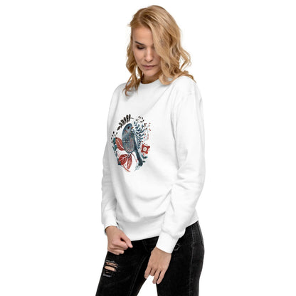 Nordic Winter Sweatshirt - Bird - The Global Wanderer