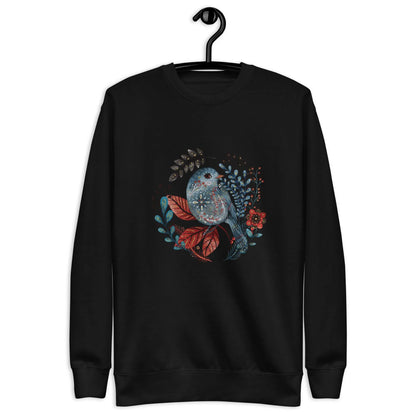 Nordic Winter Sweatshirt - Bird - The Global Wanderer