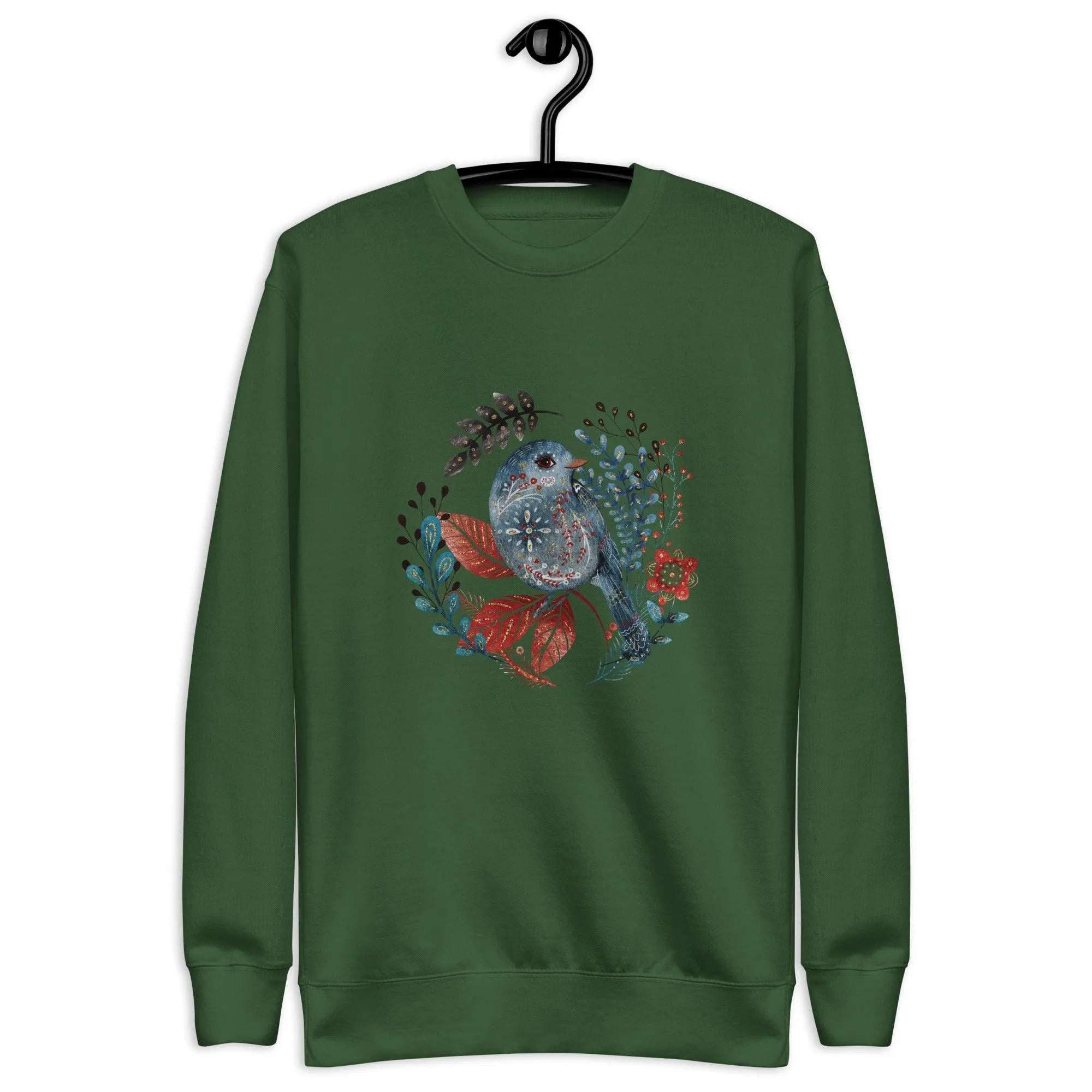 Nordic Winter Sweatshirt - Bird - The Global Wanderer