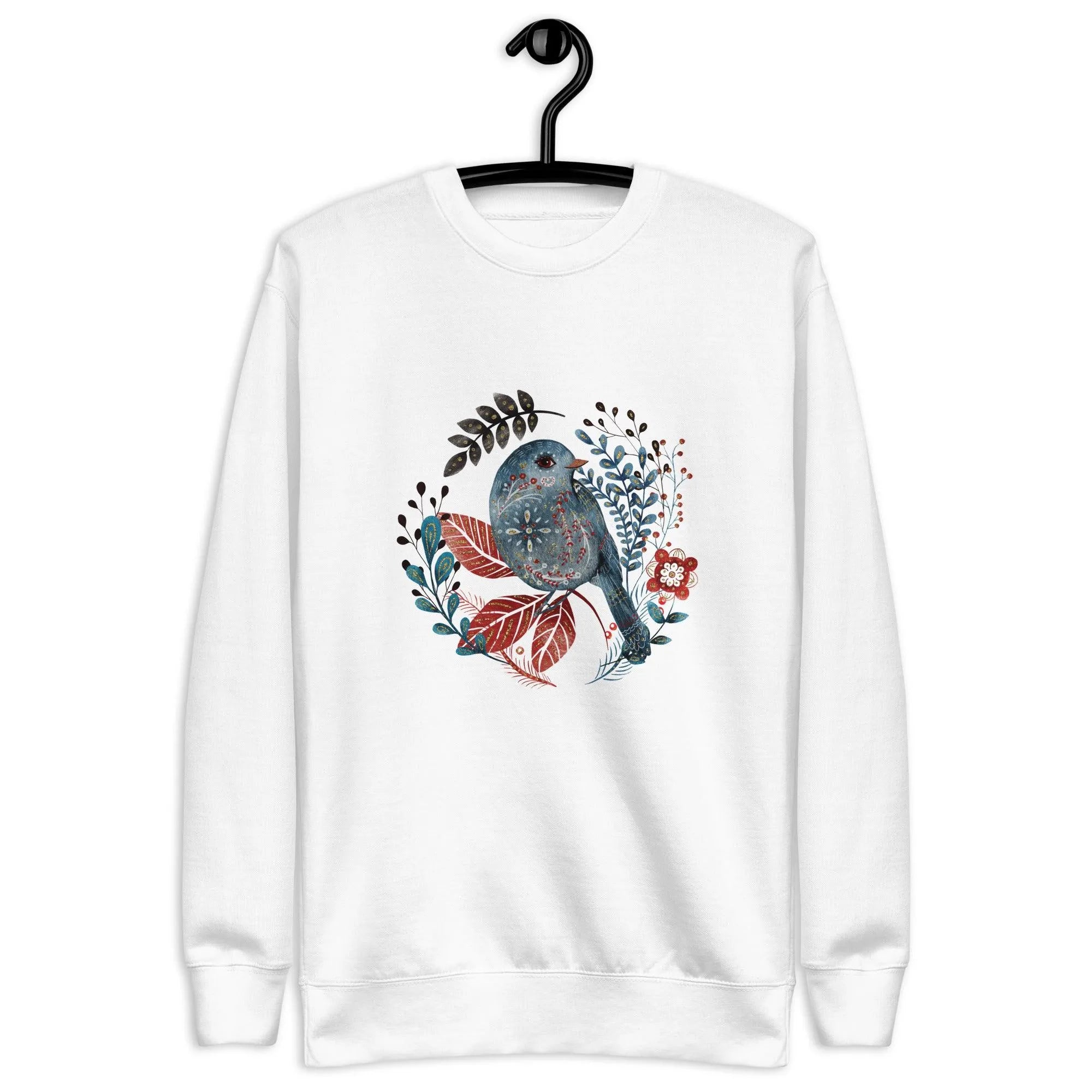 Nordic Winter Sweatshirt - Bird - The Global Wanderer