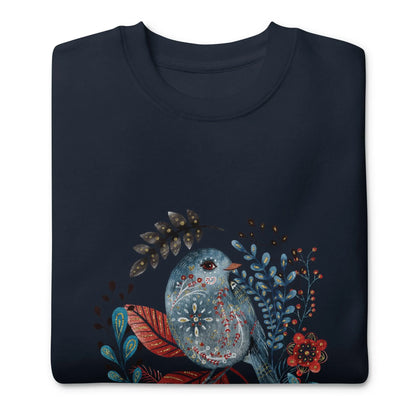 Nordic Winter Sweatshirt - Bird - The Global Wanderer