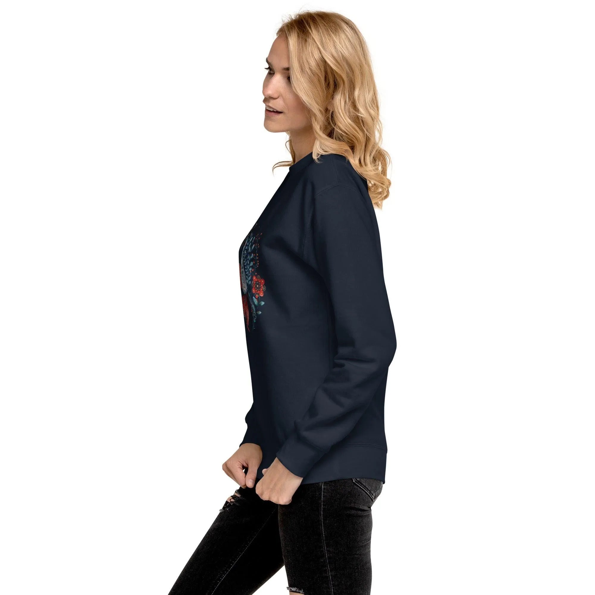 Nordic Winter Sweatshirt - Bird - The Global Wanderer