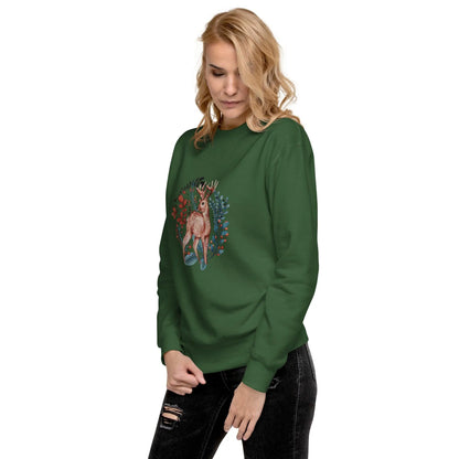 Nordic Winter Sweatshirt - Deer - The Global Wanderer