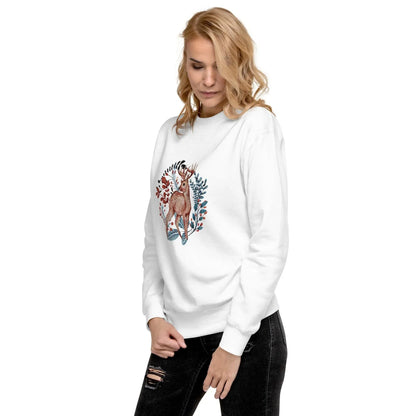 Nordic Winter Sweatshirt - Deer - The Global Wanderer