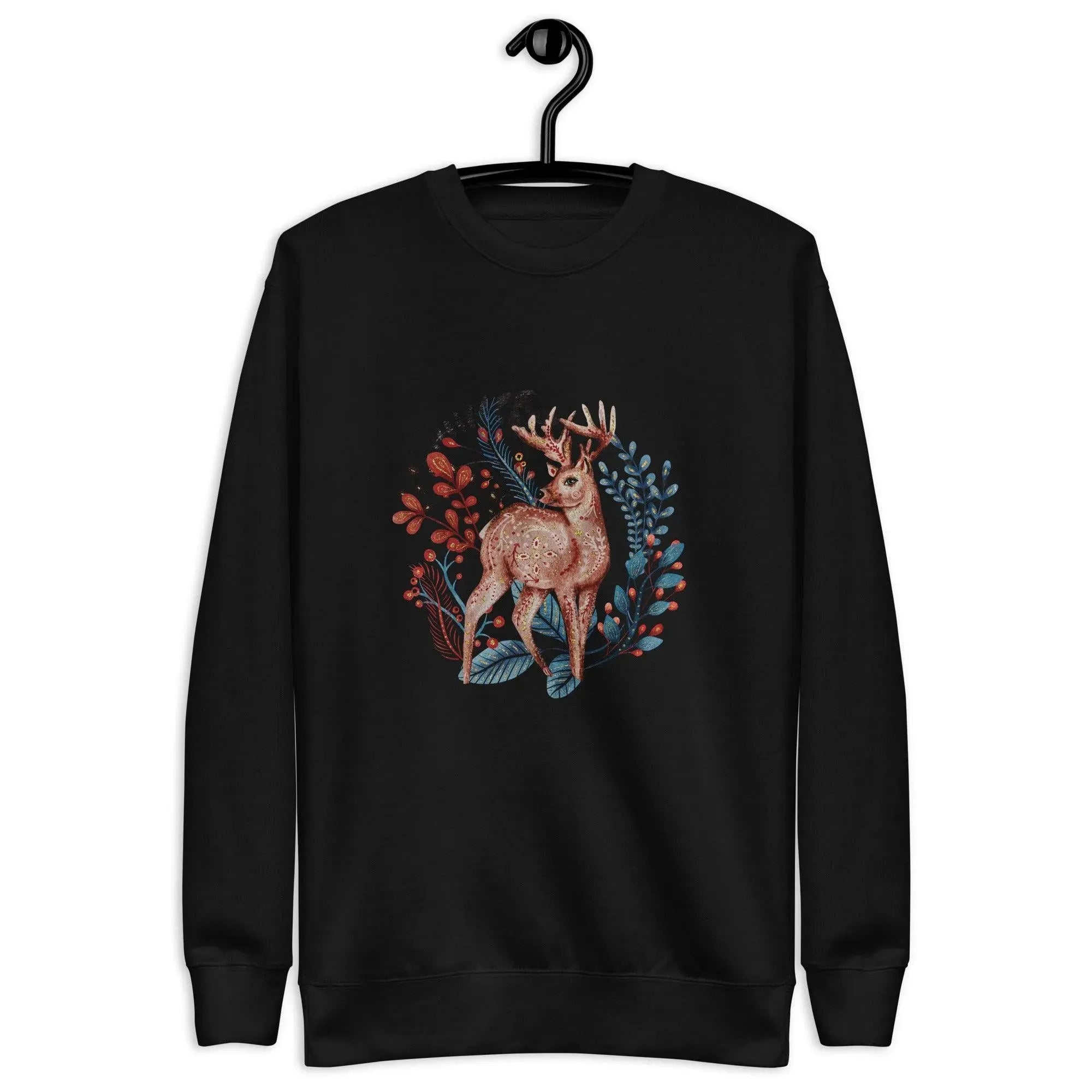 Nordic Winter Sweatshirt - Deer - The Global Wanderer