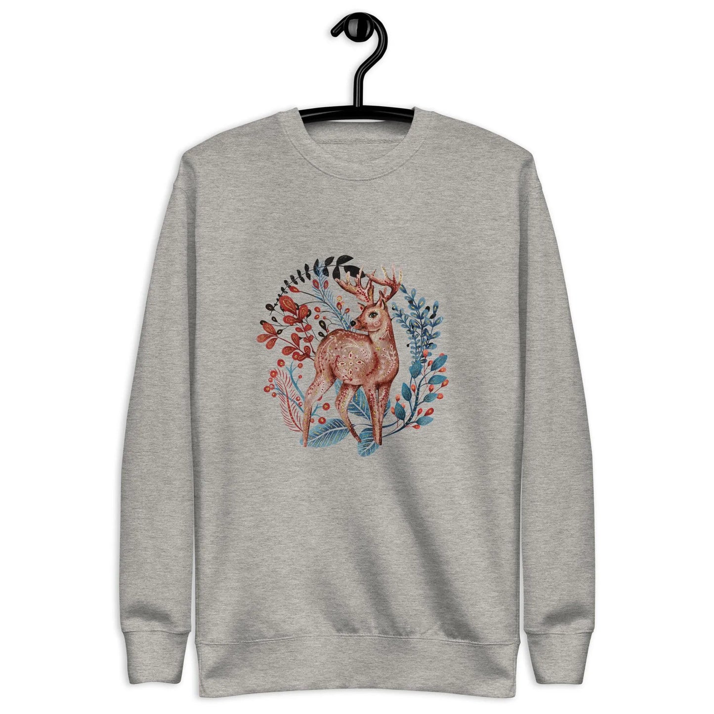 Nordic Winter Sweatshirt - Deer - The Global Wanderer