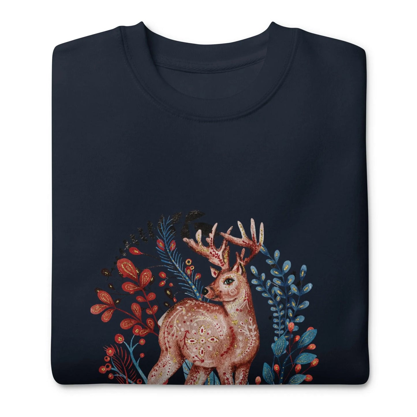 Nordic Winter Sweatshirt - Deer - The Global Wanderer