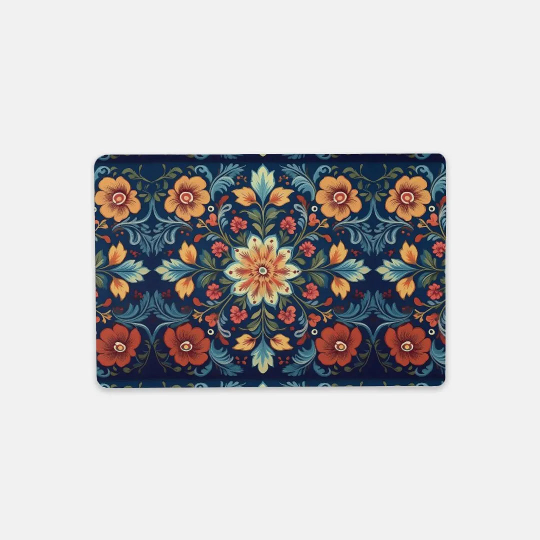 Norwegian Rosemaling Desk Mat - The Global Wanderer