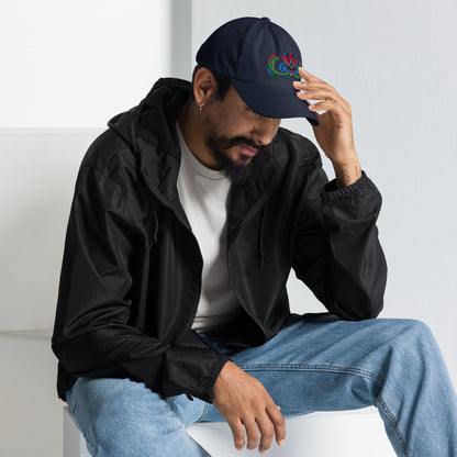 Norwegian Rosemaling Embroidered Dad Hat - The Global Wanderer