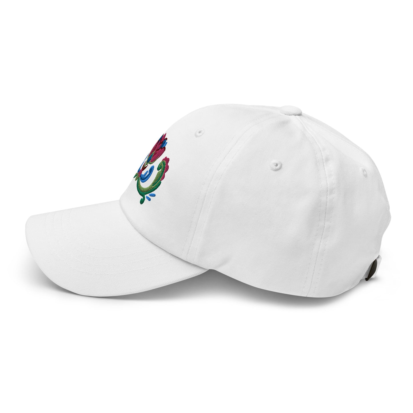 Norwegian Rosemaling Embroidered Dad Hat - The Global Wanderer