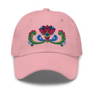 Norwegian Rosemaling Embroidered Dad Hat - The Global Wanderer
